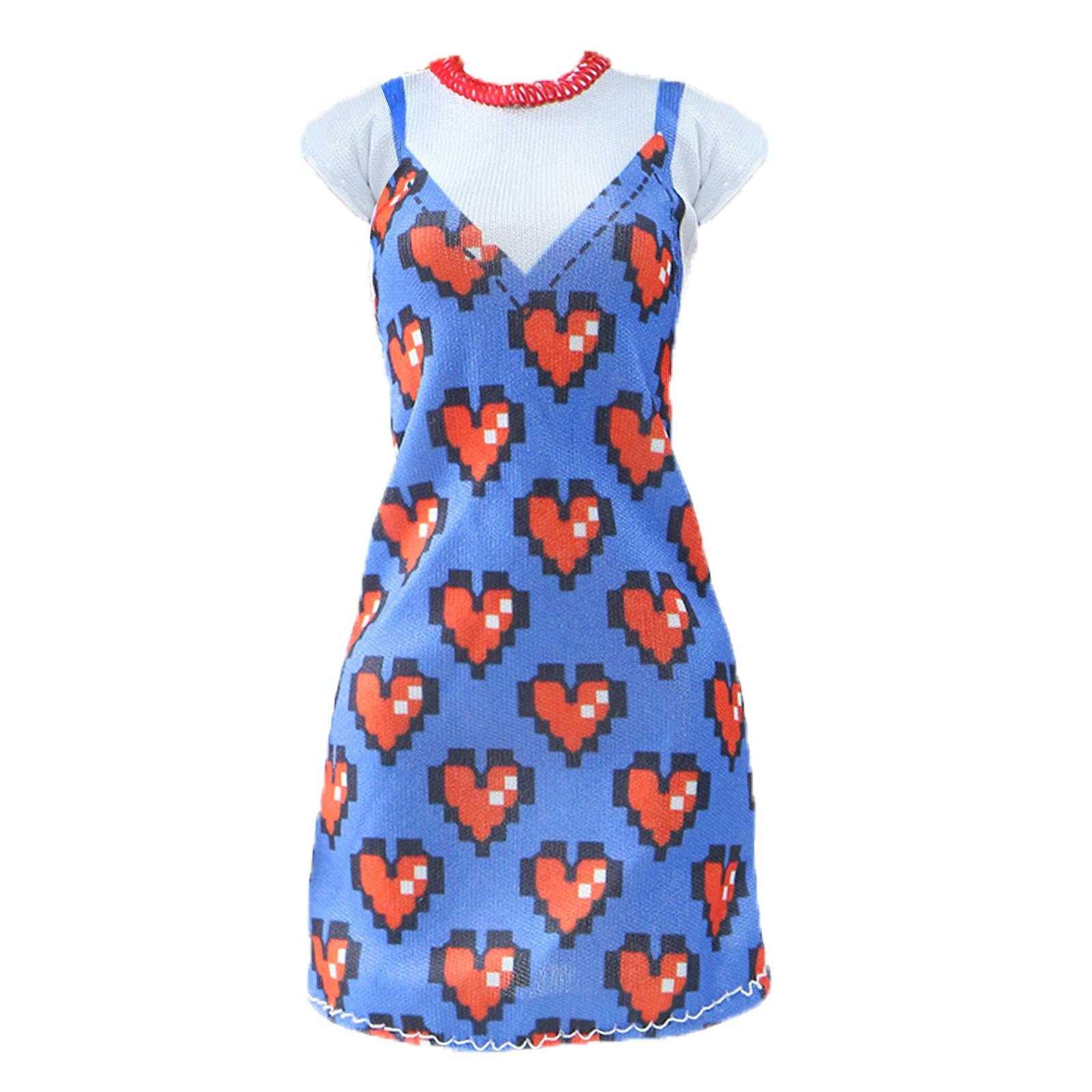 

Одежда для куклы Барби, повседневная повседневная одежда, брюки, футболка, юбка, мини-платье, пышные размеры, аксессуары для кукол 11,5 дюймов