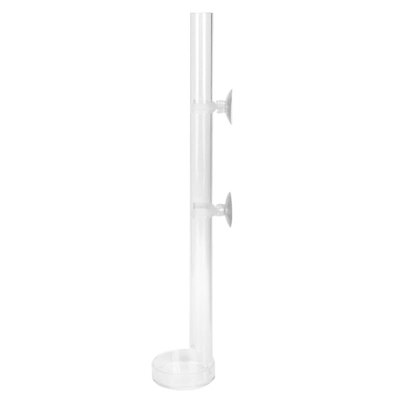 Acrylic Transparent Durable Aquarium Fish Shrimp Feeder Fish Tank Feeding Tube With Tray