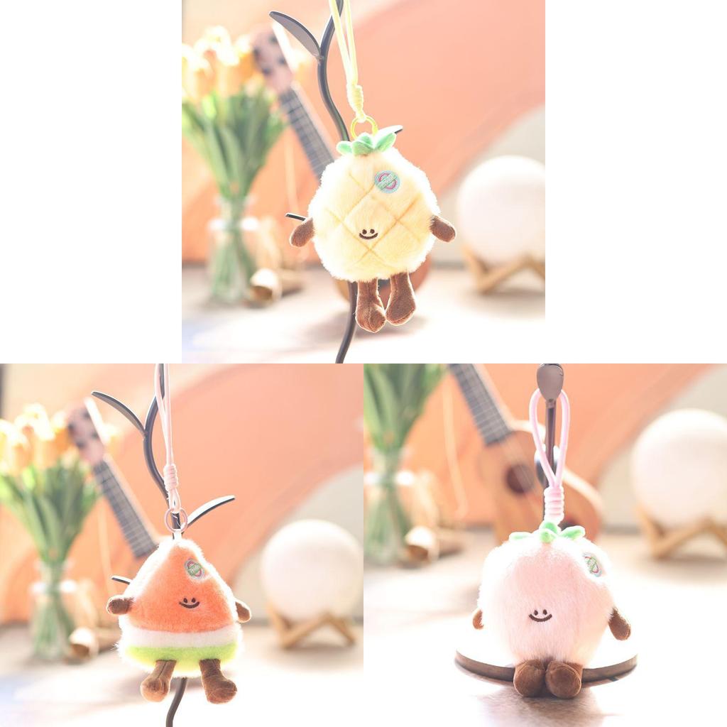 Fruit Plush Keychain With Pp Cotton Filling For Kids And Adults