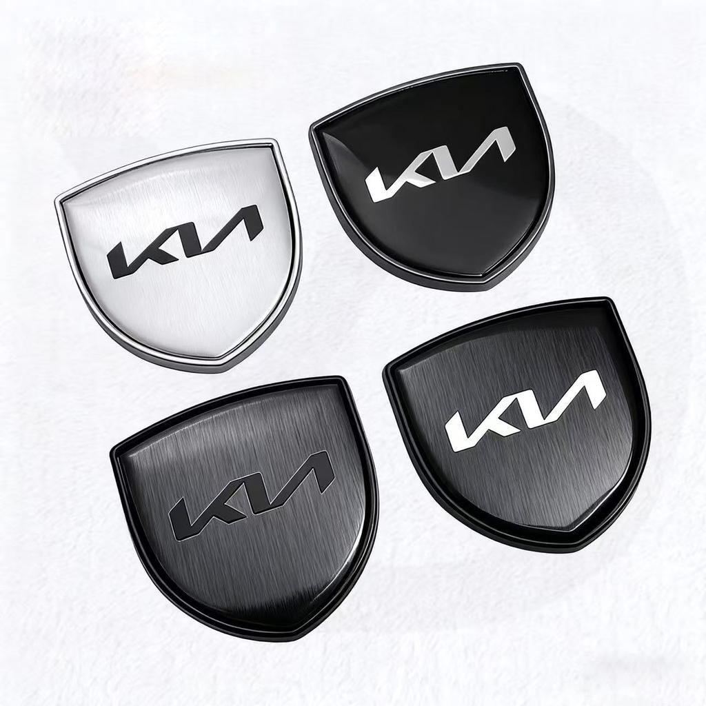 Metal Car Body Side Label Emblem Sticker for Kia Sportage Rio Picanto Sorento Soul Cerato Venga Forte K9 Exterior Accessory Lqrd40