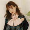 Autumn and Winter Short Plaid Cross Lazy Scarf Female Korean Style Student Girl Knitted Warm Scarf Halter Neck