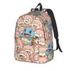 Fashion Cartoon Pokemon Theme Backpack  Mochilas Solid For Work Sturdy Shoulder Rucksack