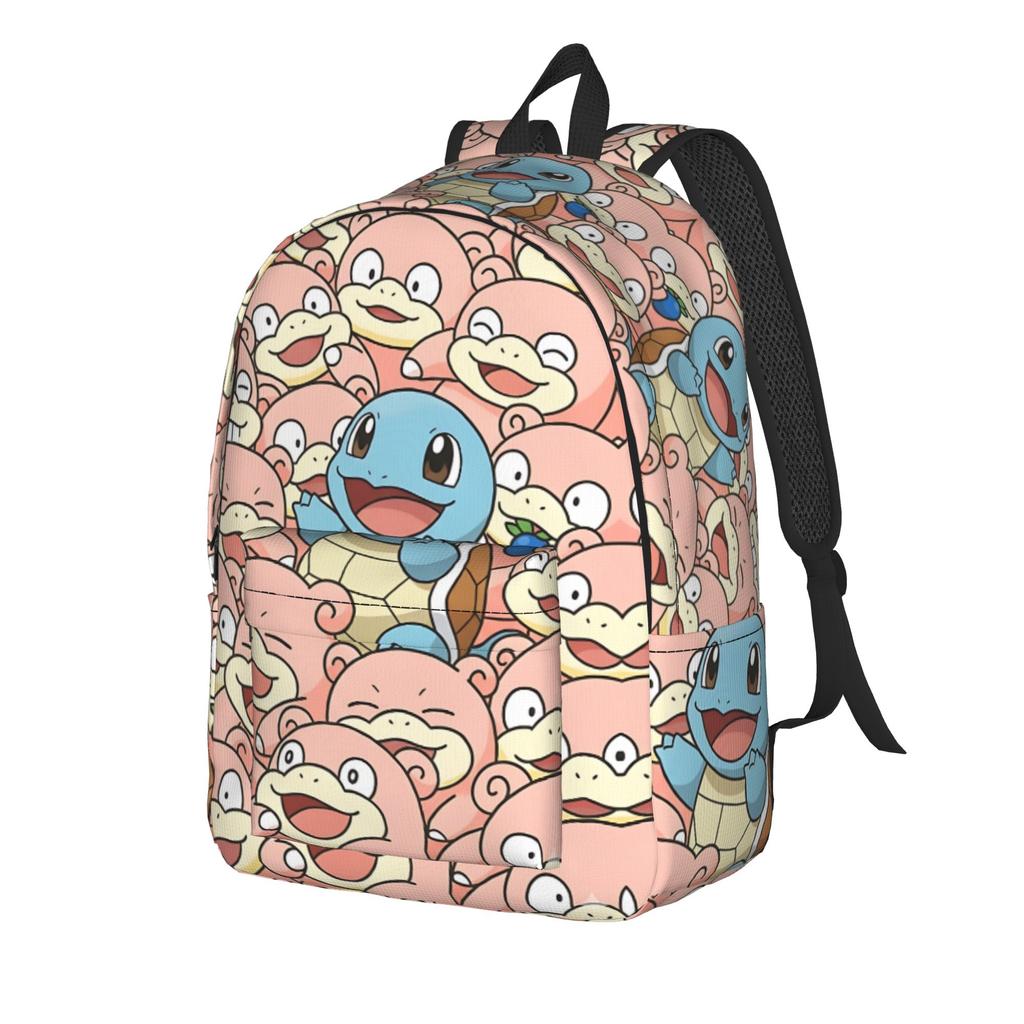 Fashion Cartoon Pokemon Theme Backpack  Mochilas Solid For Work Sturdy Shoulder Rucksack