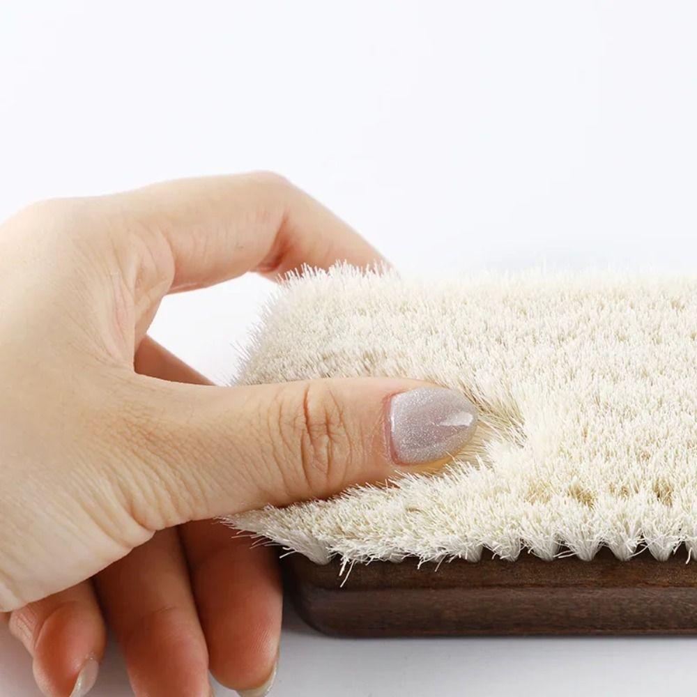 Soft Wool Shoe Care Brush Wood Handle Multifunction Boot Polishing Cleaner Durable Maintenance Leather Care Brush Household