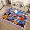 1pc Disney Mickey Mouse and Minnie Pattern Carpet Area Rug Non Slip Carpet Hand Washable Floor Mat Suitable For Living Room Bedroom Home Decor