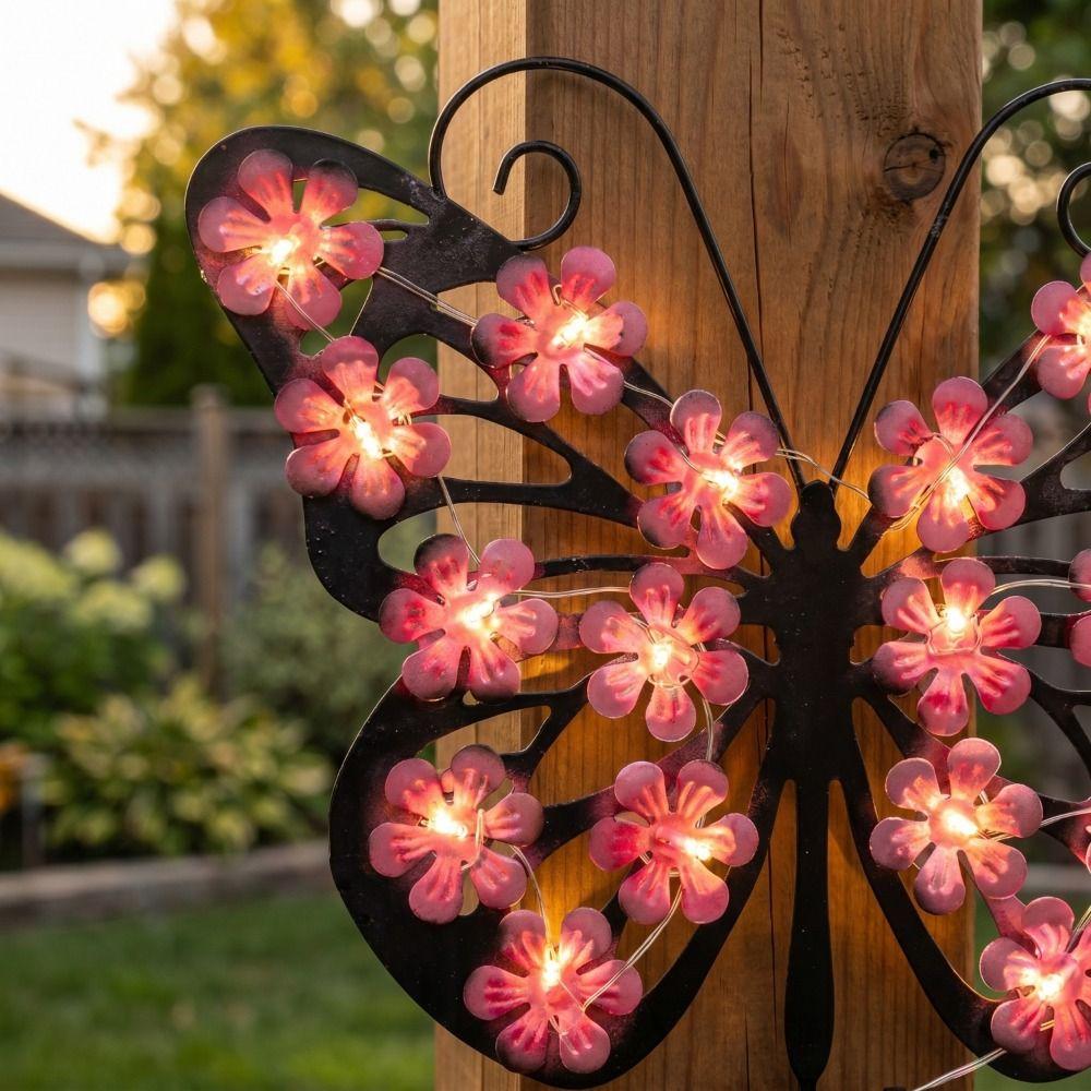 Solar Butterfly Wall Sconce Solar Butterfly Wall Sconce Outdoor Decorative Light Outdoor Decorative Light for 1.2V/0.5W
