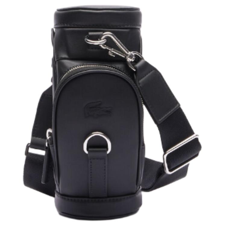 Lacoste Borsa da petto in PU alla moda versatile piccola da donna Nera NF4616MD000