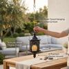 Black Tea Light Holder 7.28x3.35in Candle Stand Decorative Metal Candle Holder  For Porch