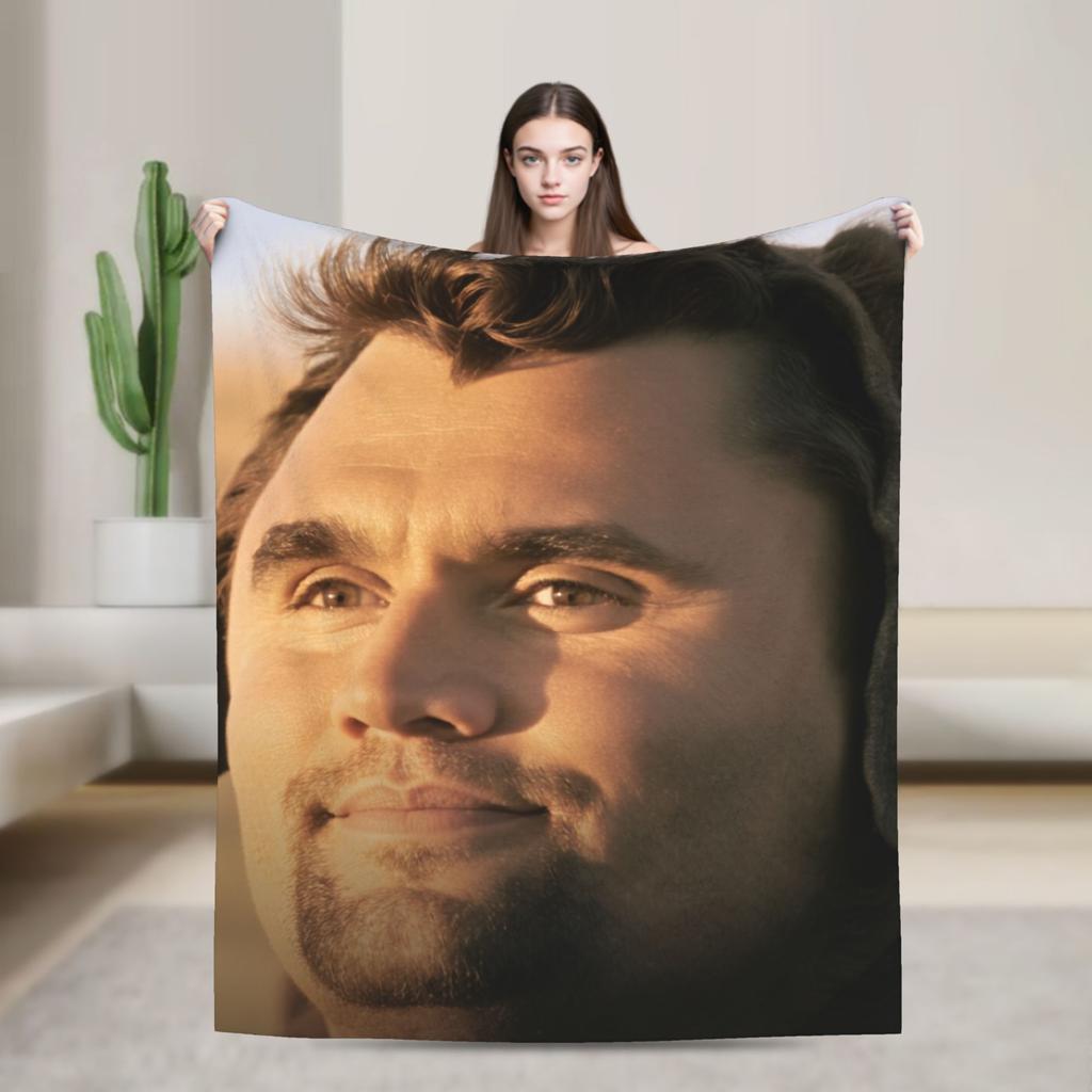 Warm BlanketBoy Girl Decorative Charlie Kirk Throw Blanket Flannel Bedspread For Couch Chair Novelty Sofa Bed Cover