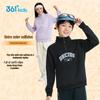 361° Kids' Fleece-Lined Half-Turtleneck Spliced Sweatshirt