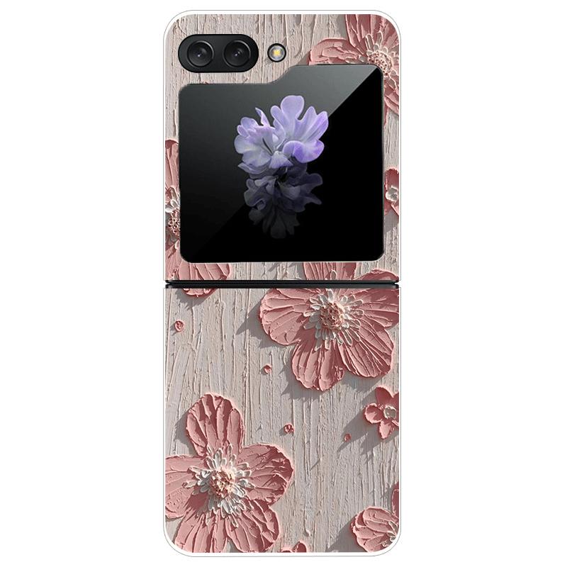 Transparent Case For Samsung Z Flip7 5G Fashion Printing Hard PC Clear Phone Cover For Galaxy Z Flip 7 Protective Fundas Shells