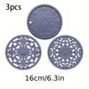 3Pcs Silicone Heat Insulation Pads |   Multifunctional Patterned Heat-Resistant Mat Suitable For Countertop Tables And For Placing Hot Pots