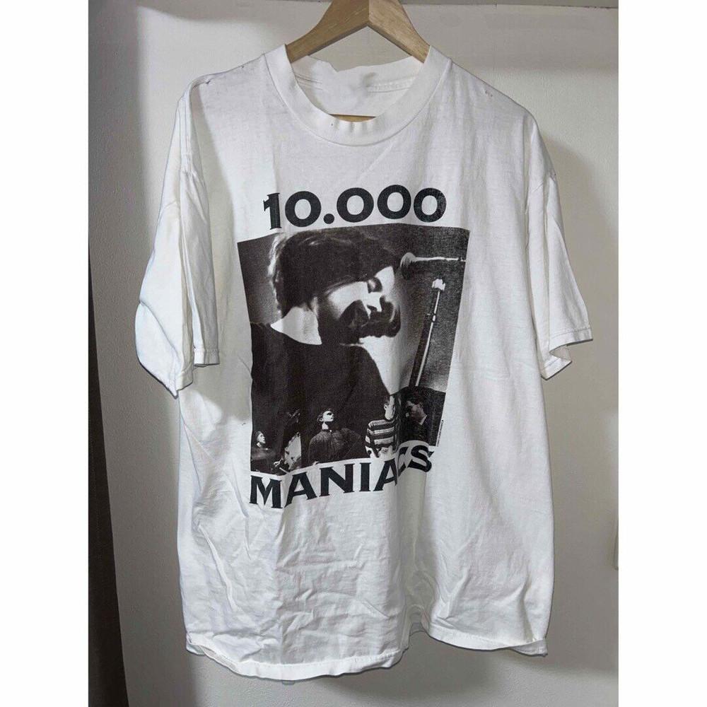 10000 Maniacs Концертный Тур Группы Рок Футболка Унисекс Взрослый Полный Размер MK067 Унисекс Футболка XXXL