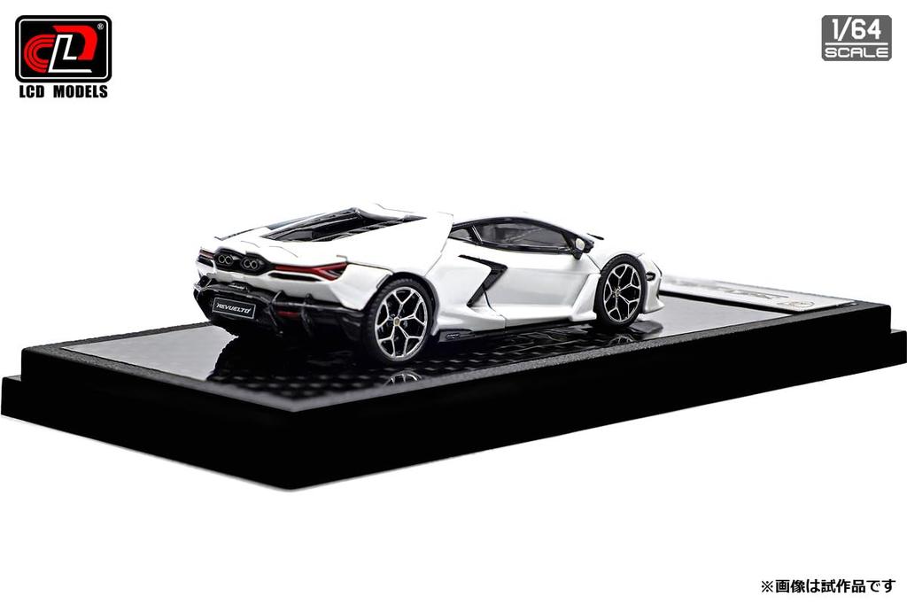 LCD Model 1/64 Lamborghini Revuelto White Finished Model LCD64042WH