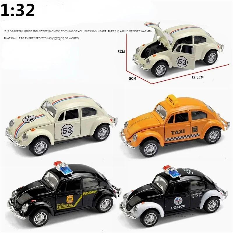 1:32 Volkswagen Beetle Alloy Car Diecasts Metal Classic Toy Model with Pull Back Function Vehicles for Child Gifts Christmas