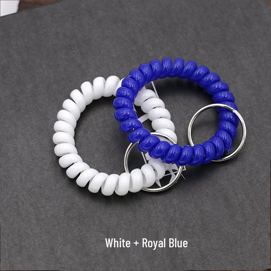 Minimalist Spring Coil Bracelet Keyring & Hair Tie