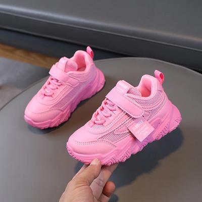 Scarpe Sportive alla Moda per Bambini Ragazzi Ragazze Traspiranti Air Mesh Velcro Sorgente Termale Autunno Bambini Corsa Sneakers Casual Morbide