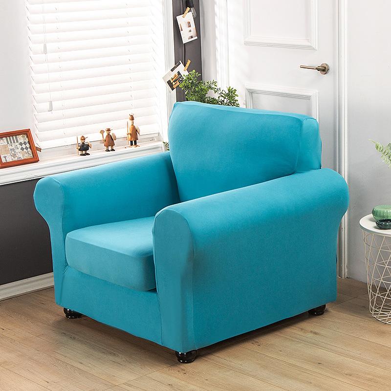 Solid Color Elastic Sofa Cover American Combination Sofa Cushion Cover Single and Double Three-person Universal All-inclusive Sofa Cover