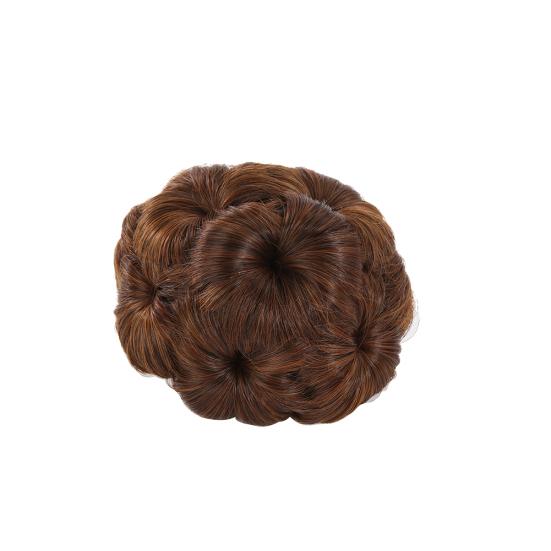 Wavy Curly Synthetic Hair Bun Cover Hairpiece Clip Wig Scrunchie Hair Extensions