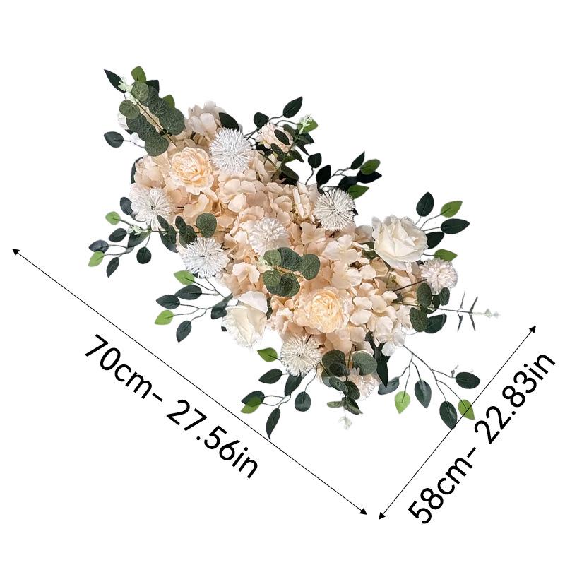 Cross-Border Wedding Artificial Flower Arch Decor for Aisle and Site Decoration