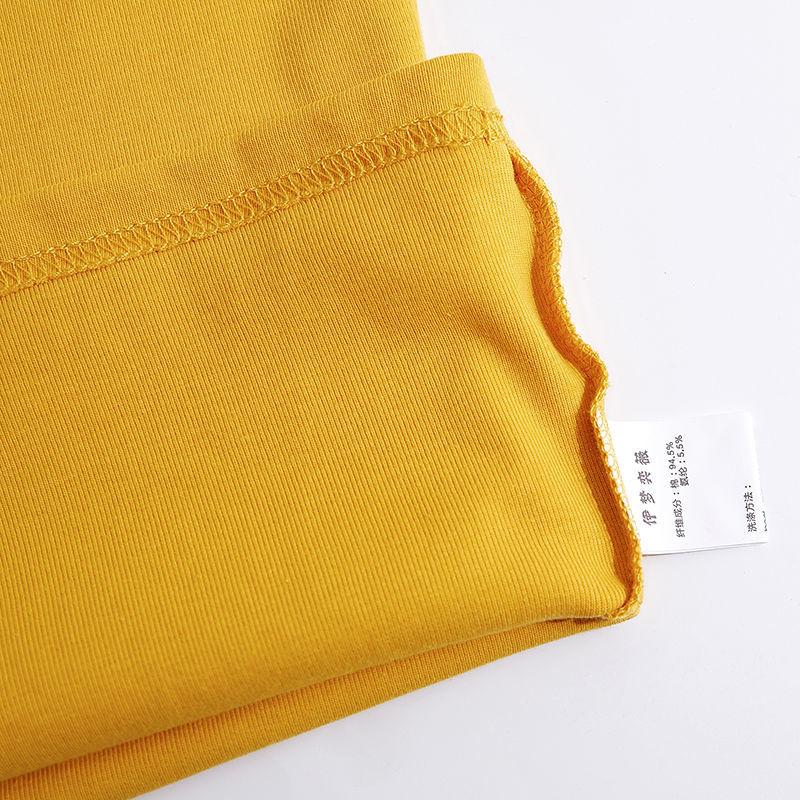 Women Cotton White T-Shirt Long Sleeve Lady Tops Slim Female Clothes