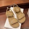 Spring and Summer New Platform Sandals Sports Style One-character Open-toed Sandals Tide