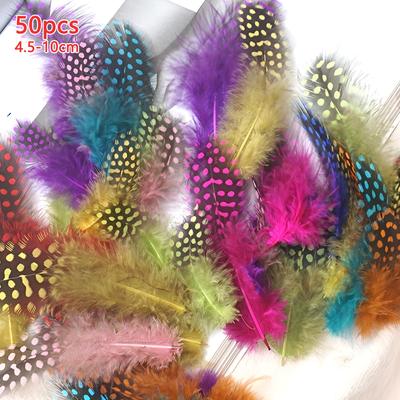 50 pièces de Plumes de Faisan Pour la Fabrication d'Attrape-rêves 4,5-10 cm Tache Naturelles Couleurs Mixtes Plumas Décor Petits Loisirs Créatifs Assortiment Piume