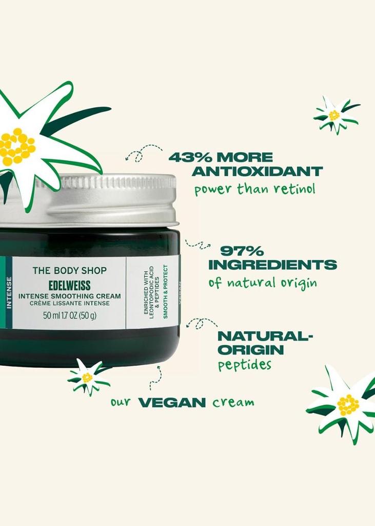 The Body Shop Edelweiss Intensywnie Wygładzający Krem na Dzień - 50ML