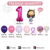 58pcs Cute Gabby Dollhouse Cats Theme Balloon Children's Birthday Party Decoration Latex Foil Ball Girl Gabby's Doll Balloon Toy