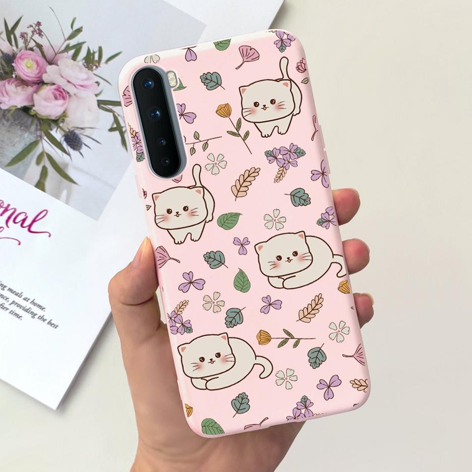 For Oneplus Nord Case AC2001 AC2003 Cute Dinosaur Cartoon Cover 6.44'' Soft Silicone Phone Cases For One Plus Nord 1+Nord Bumper