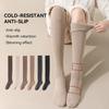 Women Soft Wool Long Socks Autumn Winter Cashmere Solid Knitted Stocking Skinny Casual Knee High Warm Thicken Girls Socks Medias