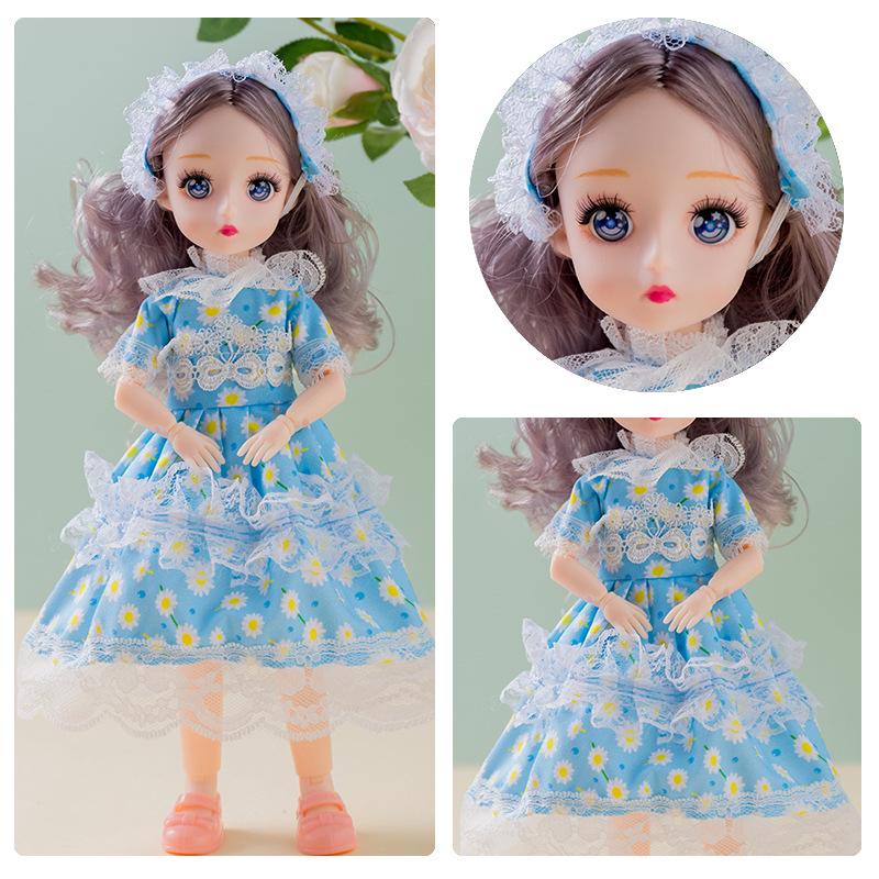 30cm Yitian Barbie Doll Set: BJD Doll with Music, Wedding Dress, and Outfit Changes