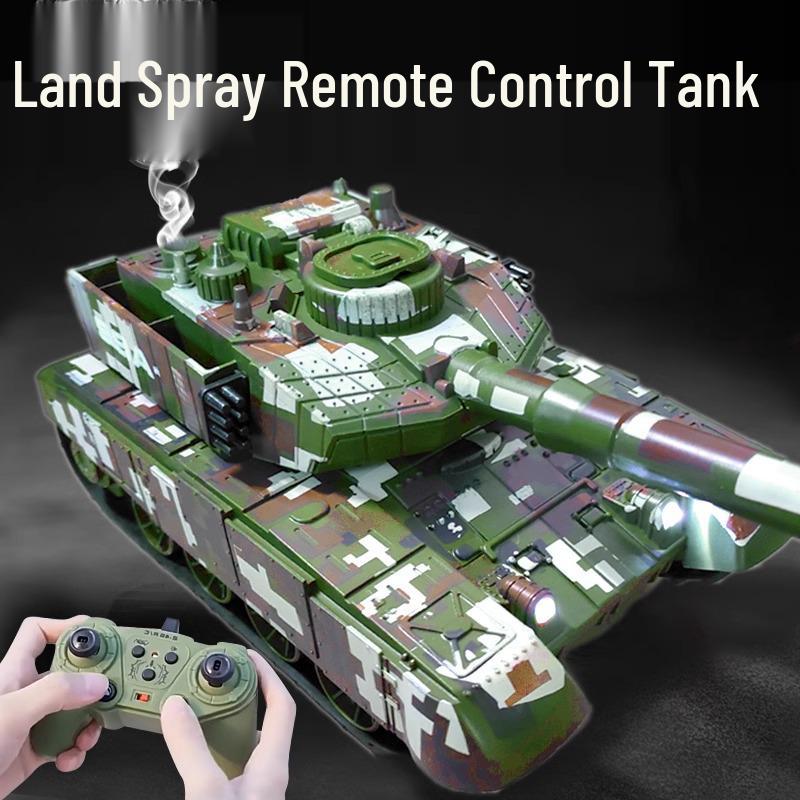 Remote Control Tank with Projectile Firing & Smoke Effect for Kids