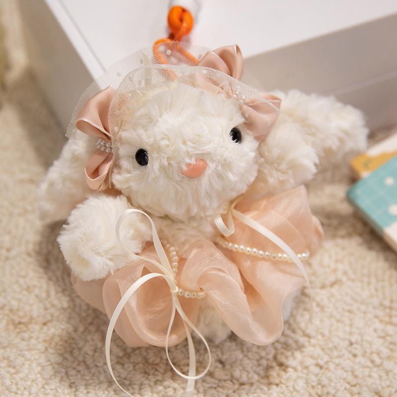 Cute Creative Sagging Rabbit Pendant Rabbit Detachable Hair Loop Plush Toy Doll Bag Keychain Gift