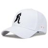 1Piece Unisex R Letter Embroidery Stitched Stitching Baseball Cap Outdoor Adjustable Sunscreen Leisure Hat Spring Autumn Travel Tourism Vacation