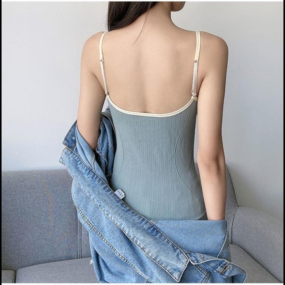 Vest Seamless Sexy Bra Large U Back Bra Bottomed Suspender Vest Underwear Female