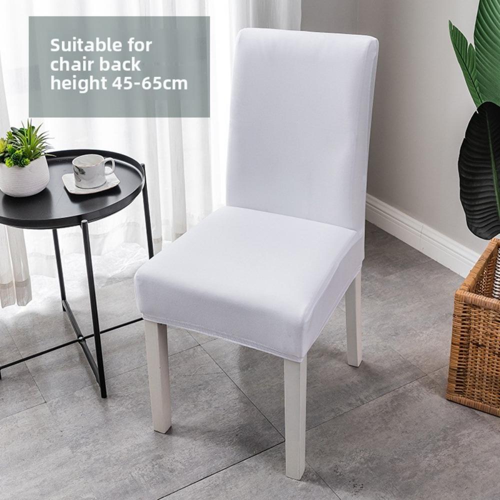 High Back Stretch Elastic Solid Color Chair Cover Full Coverage Thickened for European American Style
