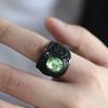 Retro Titanium Army Personalized Finger Ring