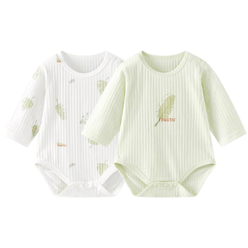 TONGTAI Summer Pure Cotton Baby Long Sleeve Romper