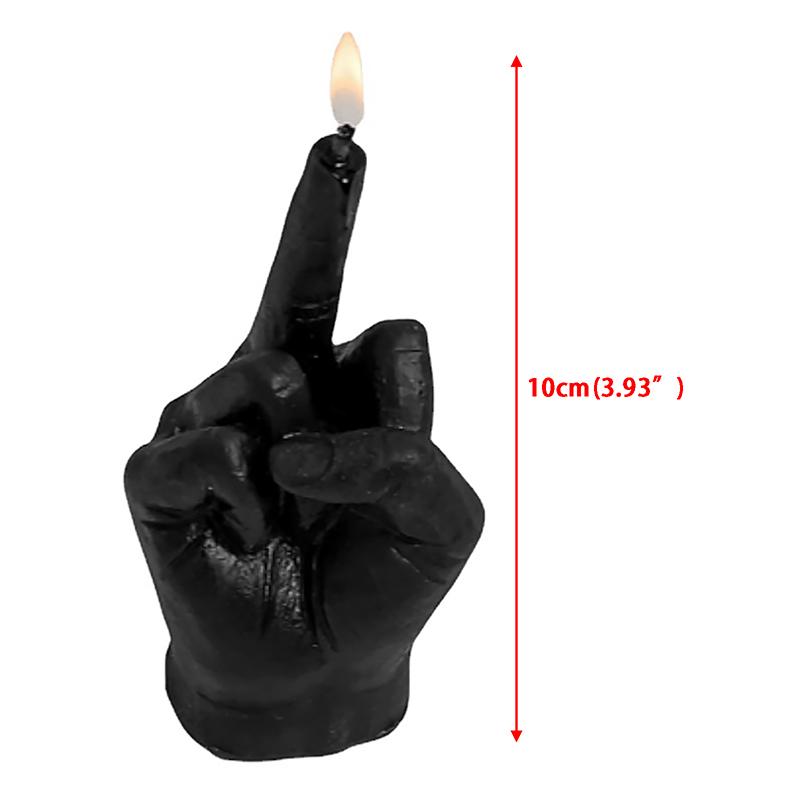 1Pcs New Middle Finger Shaped Model Scented Candles Funny Quirky Small Gifts Home Room Decor Ornaments Birthday Gifts Candle