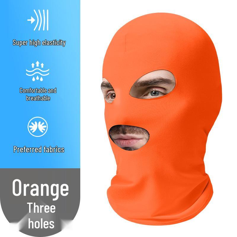Breathable Summer Three-Hole Sunscreen Mask for Outdoor Cycling and Sun Protection