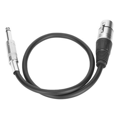 6.35mm XLR Female To TRS Audio Cable Balanced Interconnect Cable for Microphone MixerXLR Female 0.5m   1.6ft