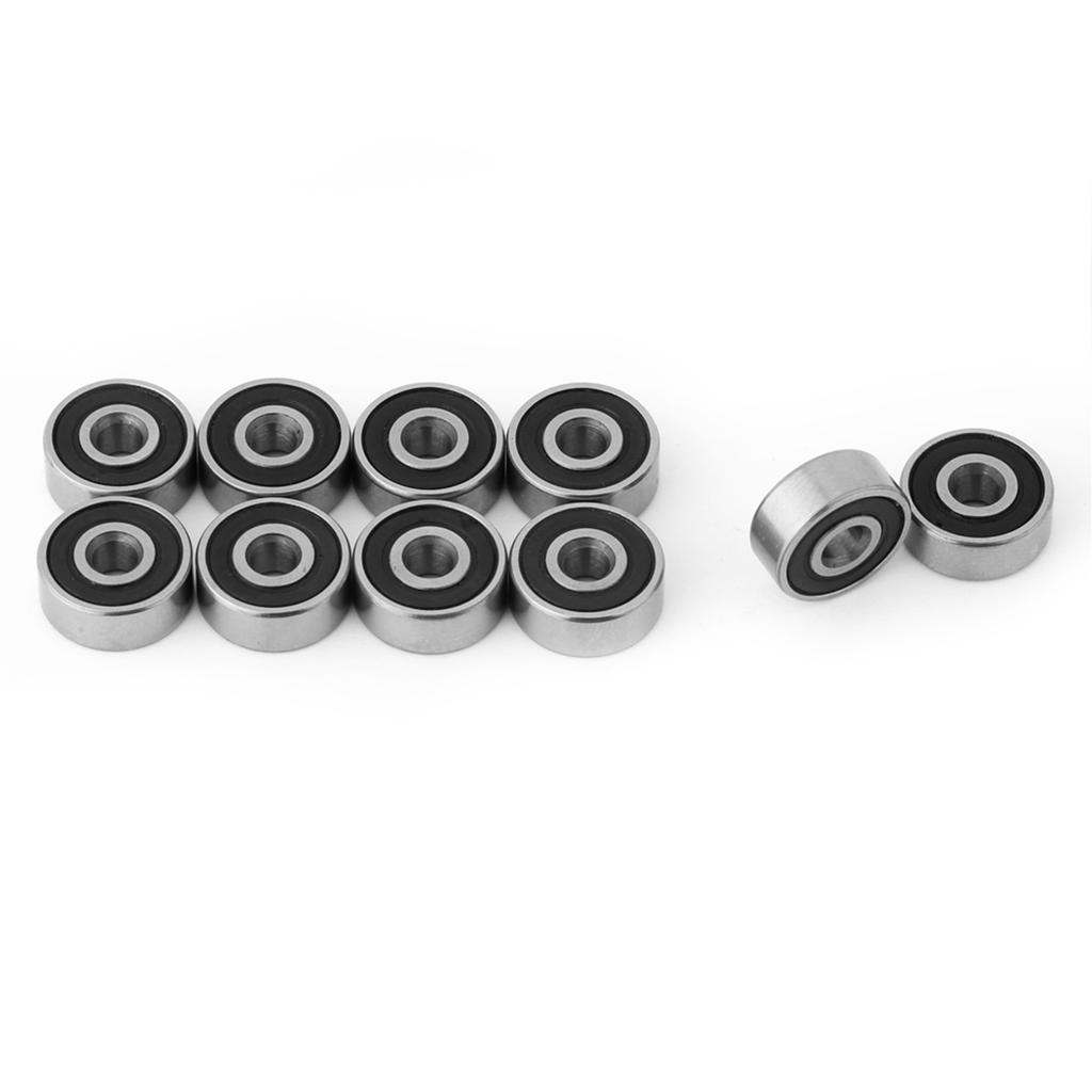 10pcs 623 2RS Double Rubber Sealed Steel Miniature Deep Groove Ball Bearings 3*10*4mm