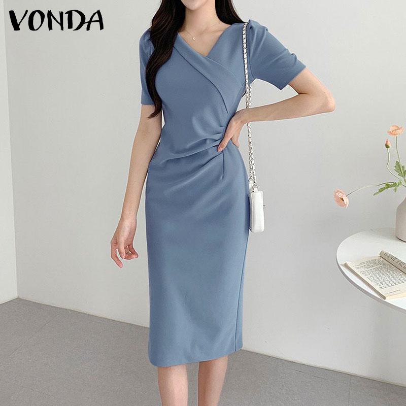 

Летнее женское плиссированное тонкое длинное платье VONDA