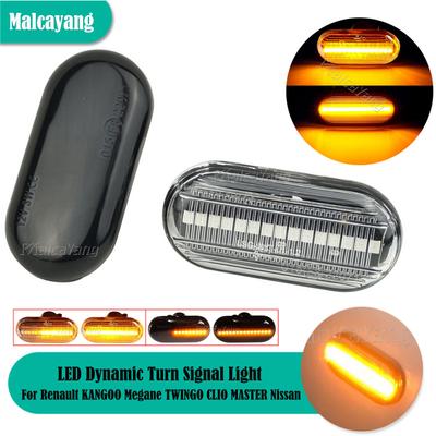 Renault Clio 1 2 MEGANE ESPACE TWINGO MASTER Nissan Opel Mercedes-Benz Smart için 2 Adet LED Dinamik Sinyal Lambası Yan İşaret Lambası