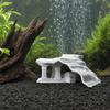 Vintage Temple Aquarium Hideout, 3D Printed Fish Tank Cave Tunnel, Under Gravel Fish Tunnel for Shrimp Corydoras Pleco