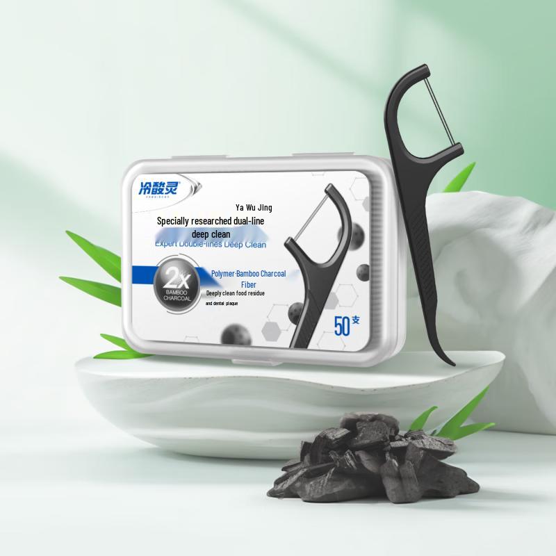 

Зубочистки с нитью Leng Suan Ling Двухлинейные для глубокой чистки