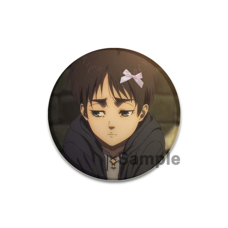 32/44/58mm Eren Yeager Ikony Pin Ručně vyráběná Brož Na Oblečení Kreslený Cosplay Odznak Batoh Dekorace Šperky Dárek