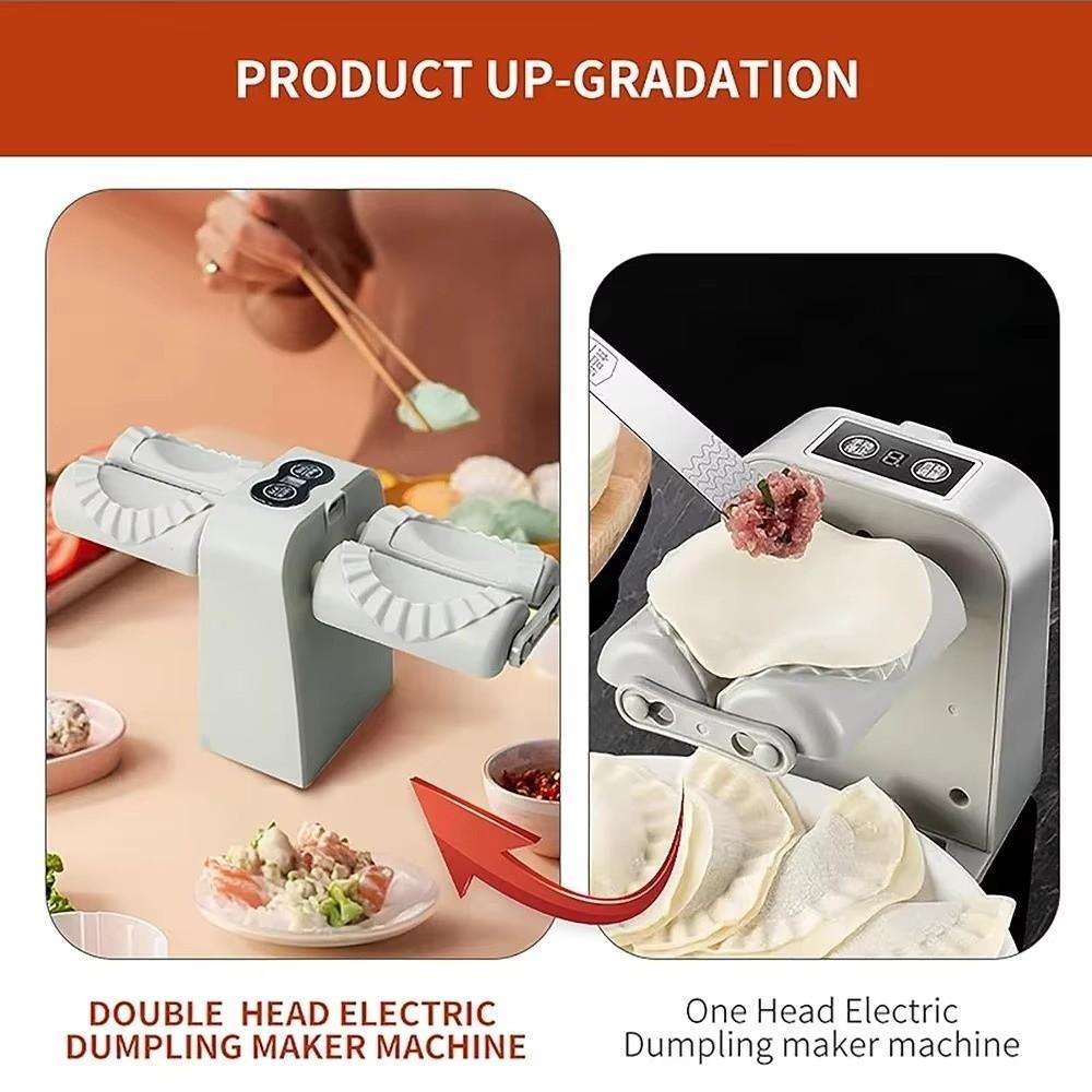 Electric Dumpling Mould Machine 2in1 Double Head Dumpling Mould Automatic Dumpling Maker Lazy