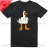Mens Funny T-Shirt Rude Seagull Design Regular Fit Cotton Tee Women Men Print Cartoon Graphic Cotton T Shirts Breathable Workout